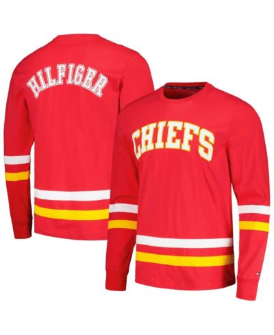 Футболка Tommy Hilfiger Men's Red, Gold Kansas City Chiefs Nolan Long Sleeve