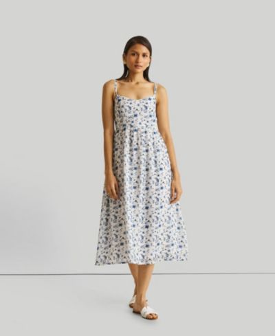 Reistor Women's Strappy Gathered Midi Dress