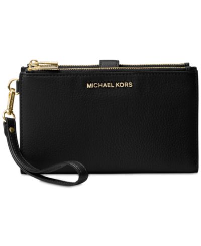 Michael Michael Kors Adele кожаный кошелек-клатч с двойной молнией для телефона