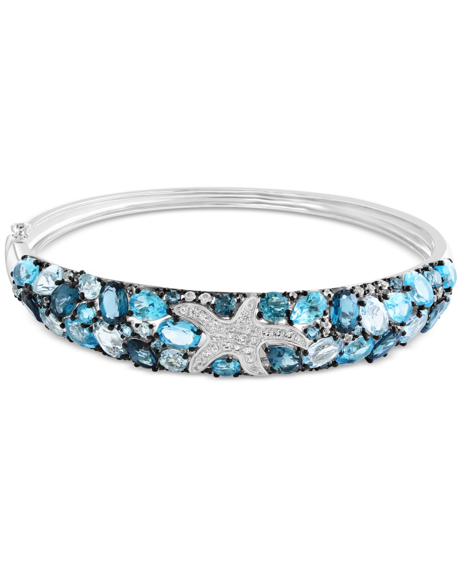 Браслет-манжет EFFY® Multi-Gemstone Starfish из стерлингового серебра (13 ct. t.w.)