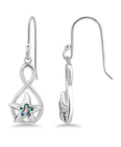 Macy's Серьги-подвески с мотивом морской звезды из перламутра