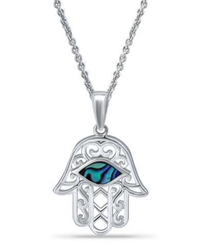 Macy's Ожерелье Hamsa с инкрустацией абалоне