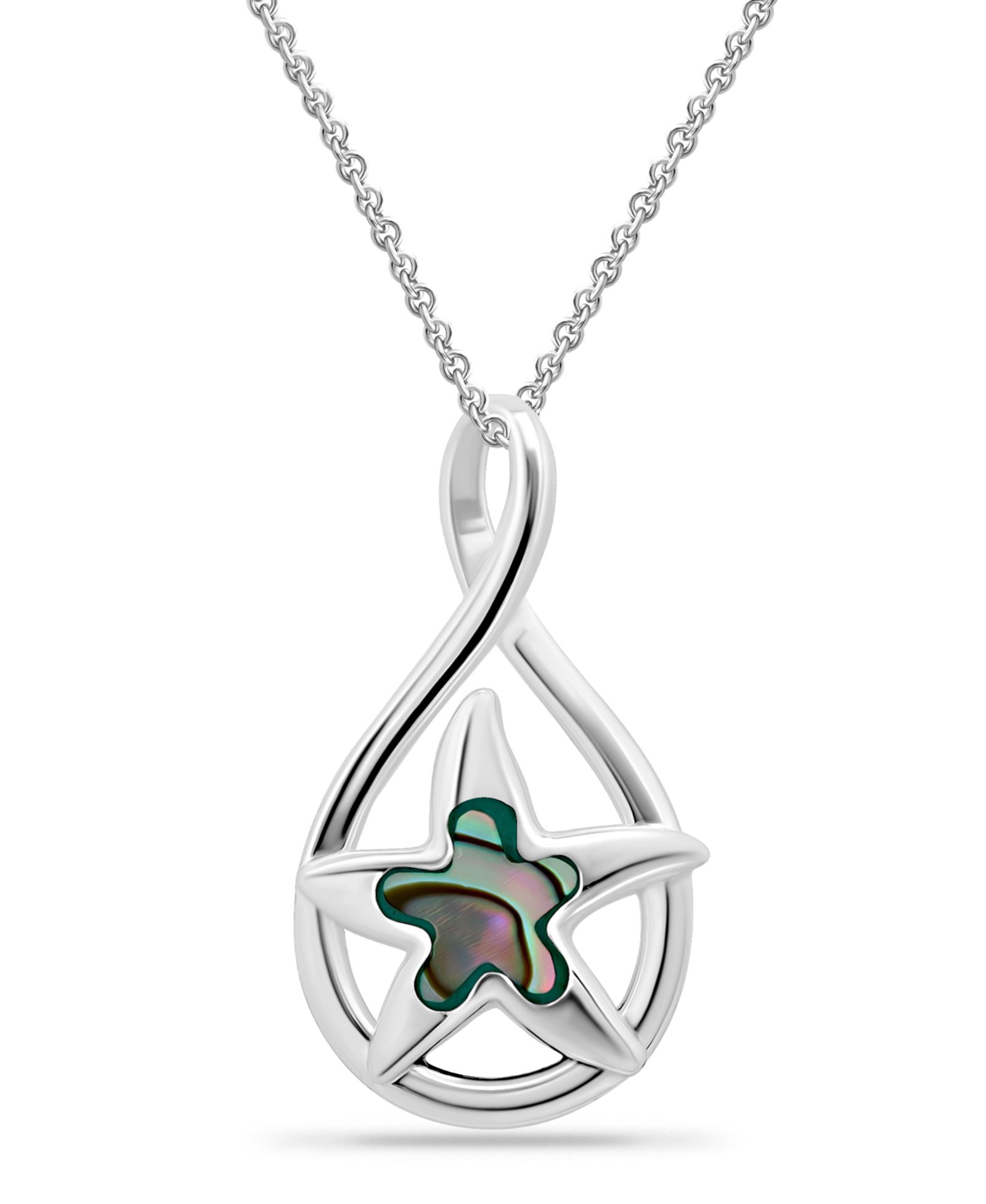 Подвеска с мотивом Starfish из перламутра Abalone