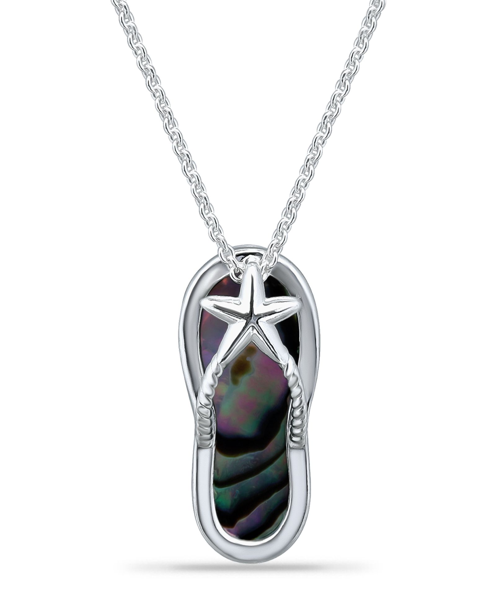 Ожерелье Macy's Abalone Inlay Flip Flop