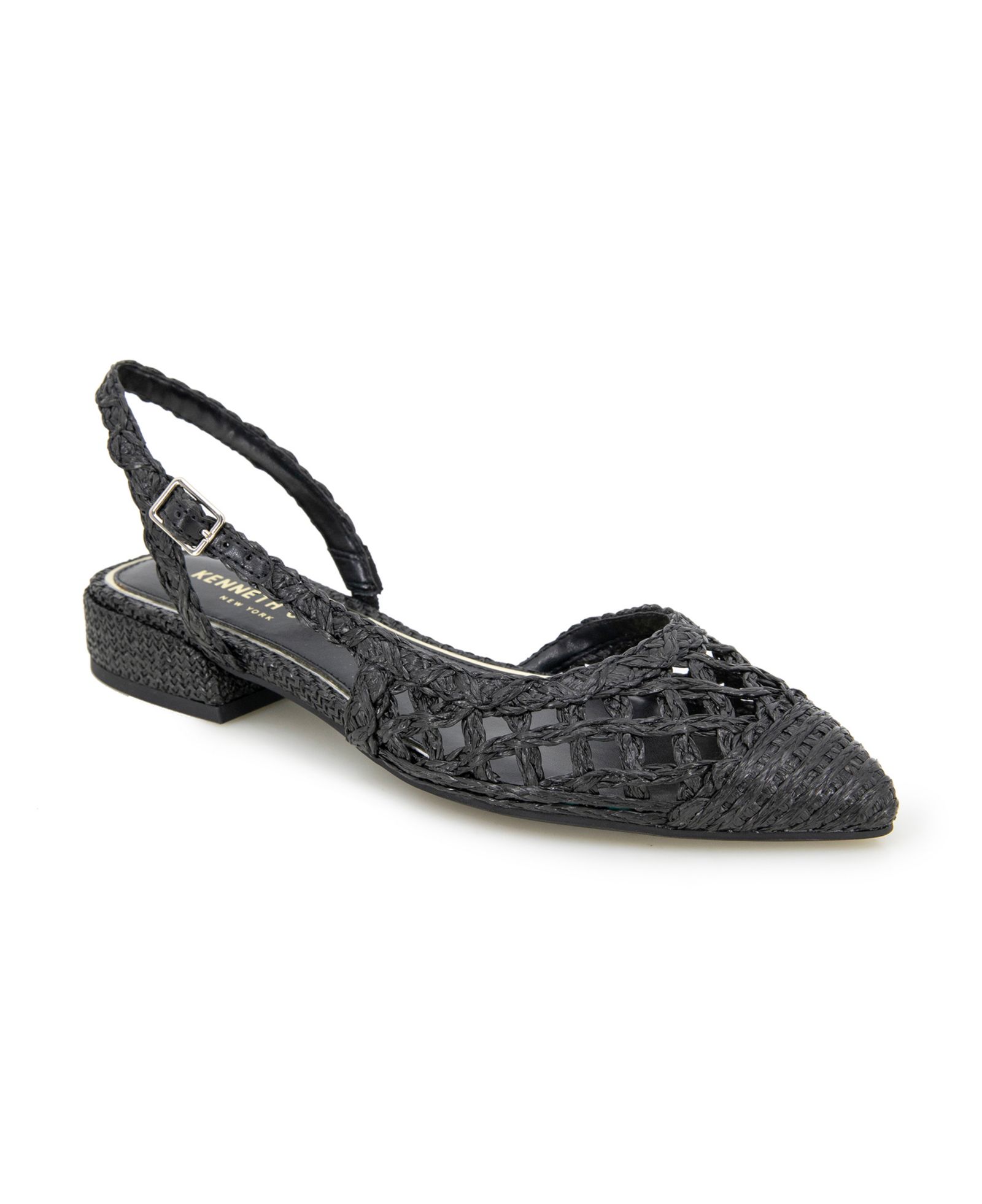 Женские туфли-лодочки Kenneth Cole New York Cayla Crochet Block Heel Slingback Pumps