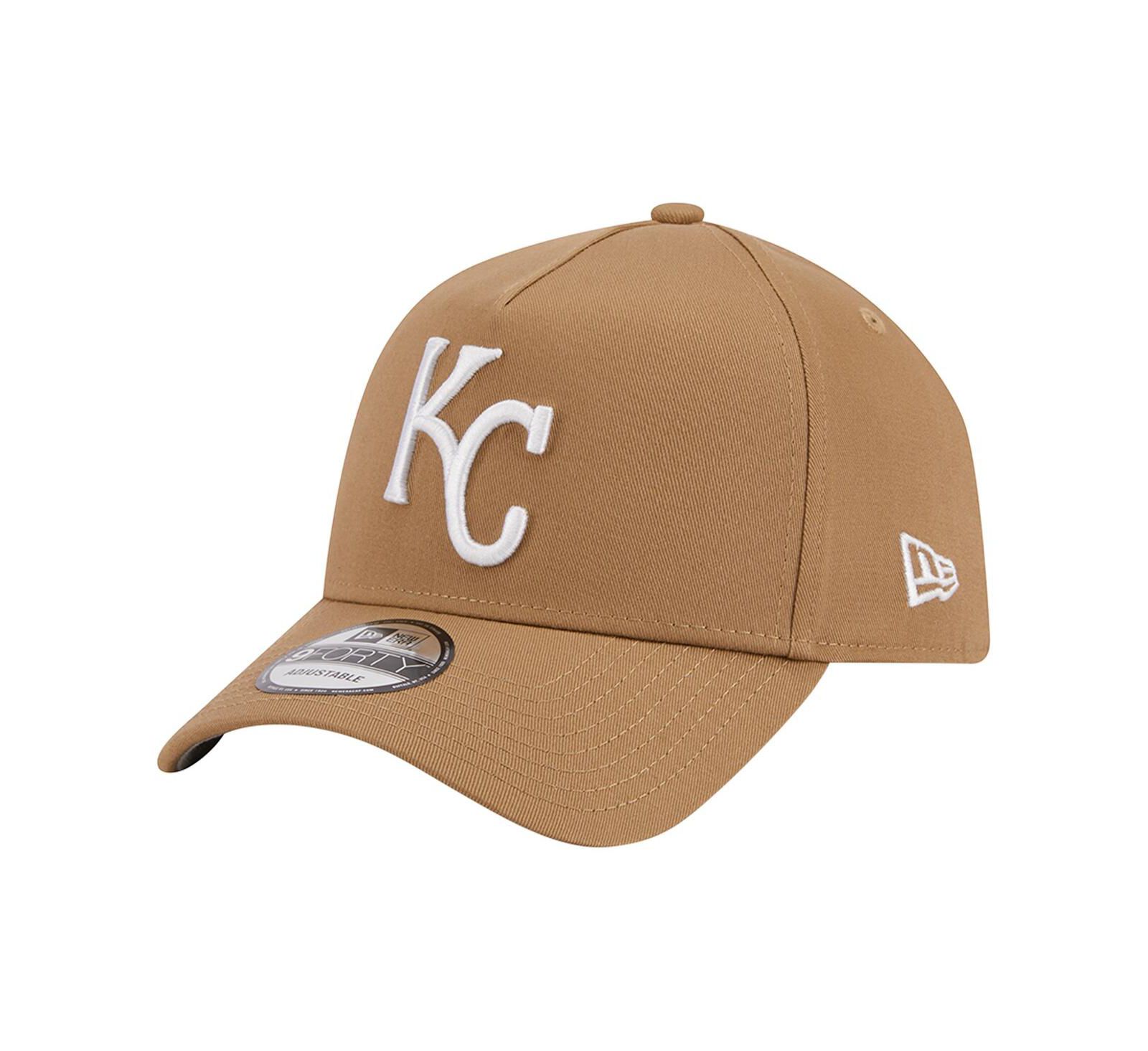 Мужская регулируемая кепка New Era Khaki Kansas City Royals A-Frame 9FORTY
