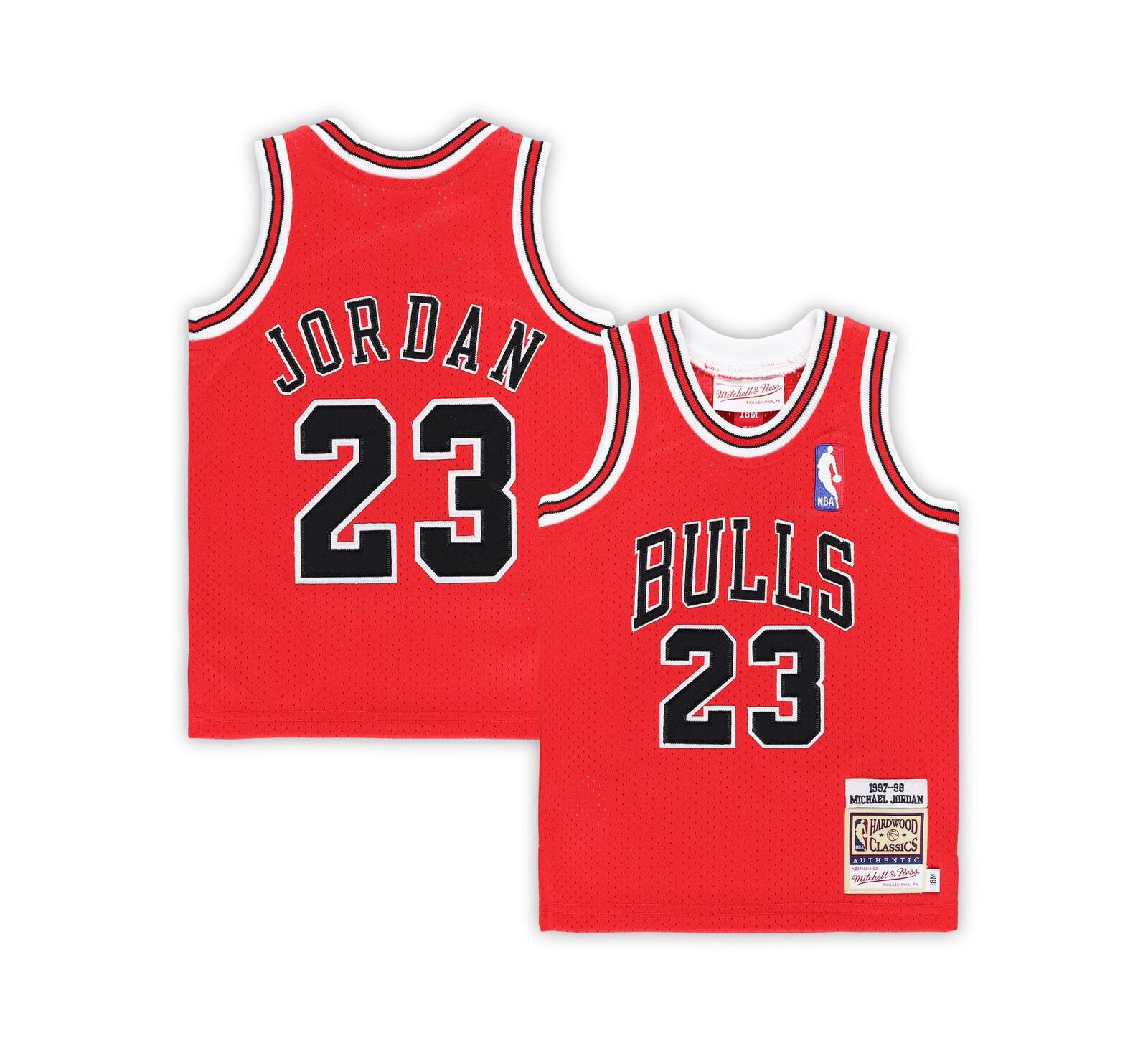 Mitchell & Ness джерси Michael Jordan Chicago Bulls 1985/86 Hardwood Classics для младенцев