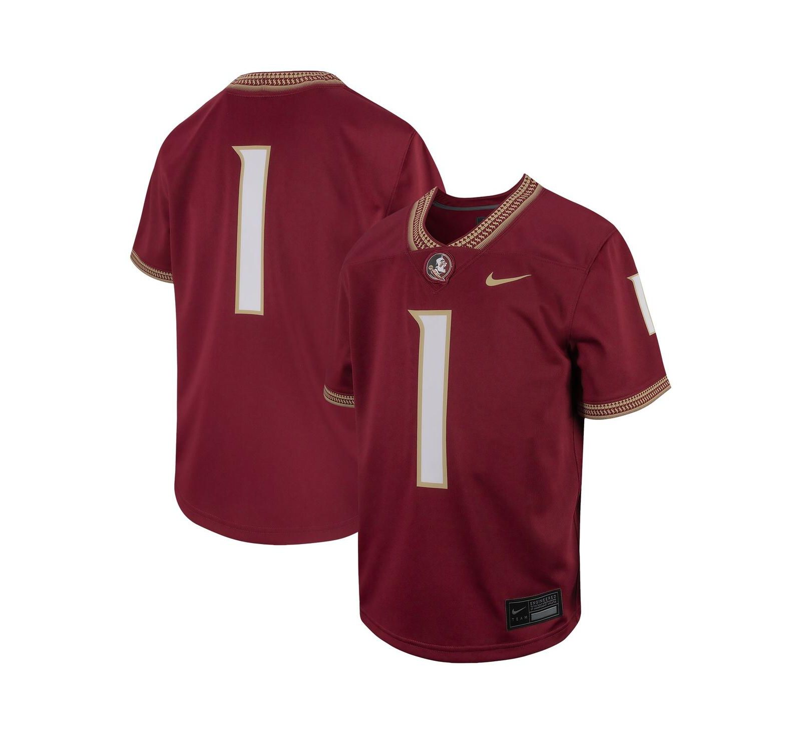 Nike Детская реплика игровая джерси #1 Garnet Florida State Seminoles Untouchable