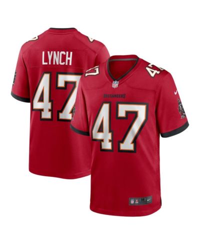 Мужская игровая джерси Nike John Lynch Red Tampa Bay Buccaneers