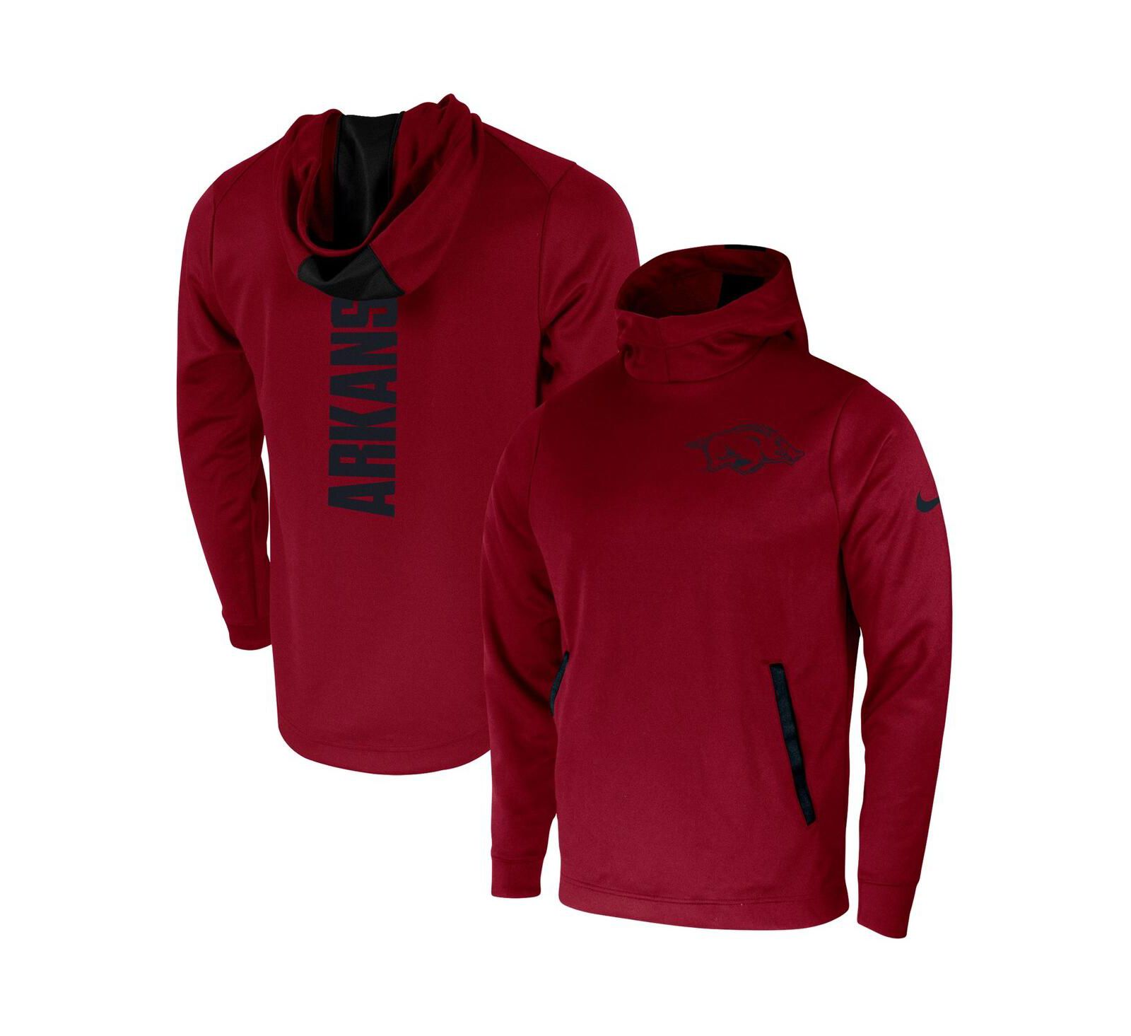 Мужской Nike Cardinal Arkansas Razorbacks 2-Hit Performance Pullover Hoodie