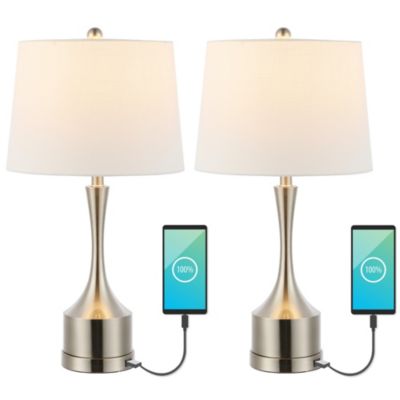 Cooper Classic настольная LED лампа в стиле французского кантри с USB-портом (набор из 2 шт.)