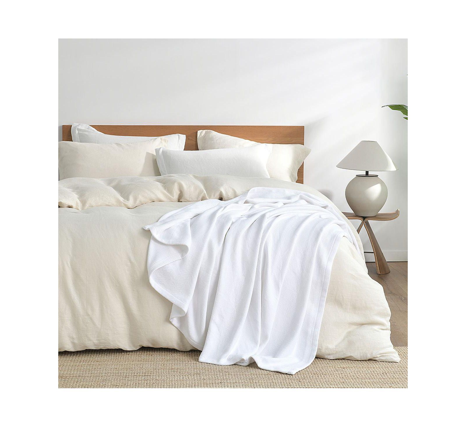 Хлопковый плед Egyptian Linens Cotton Blanket/Throw Jacquard, 50" x 70