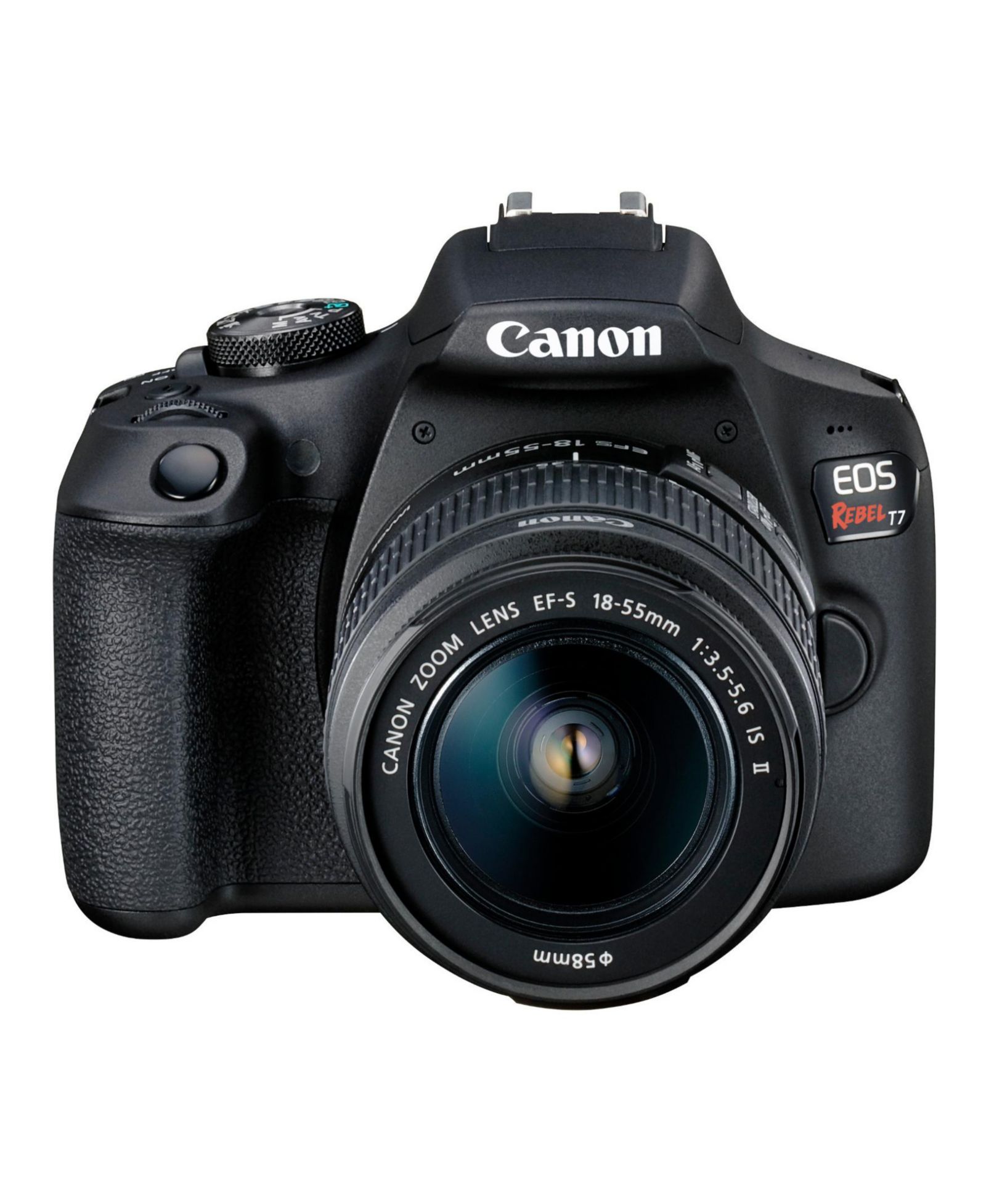 Canon EOS Rebel T7 зеркальный фотоаппарат и комплект объектива EF-S 18-55mm IS II