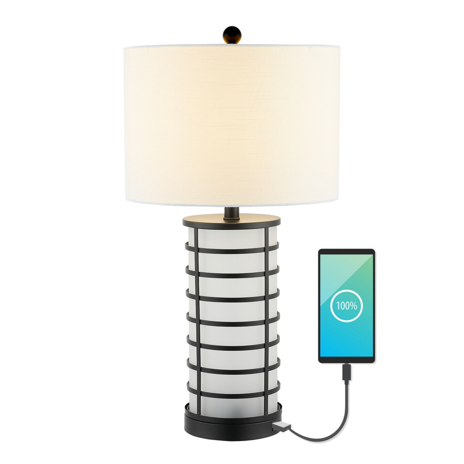 Jayce Modern Industrial Iron Nightlight LED Table Lamp