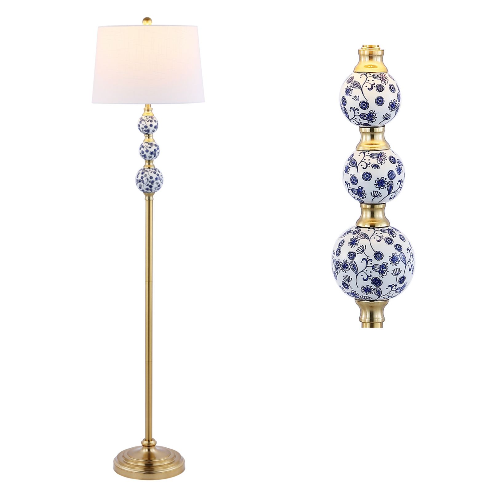 Tavira Classic Midcentury Iron LED Floor Lamp
