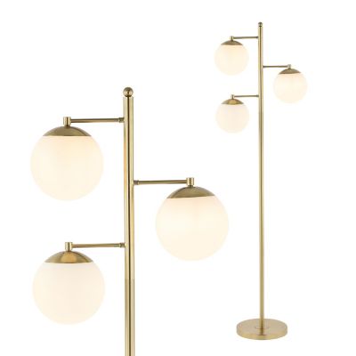Напольный LED светильник Ellie 66" Mid-Century Modern Black/White