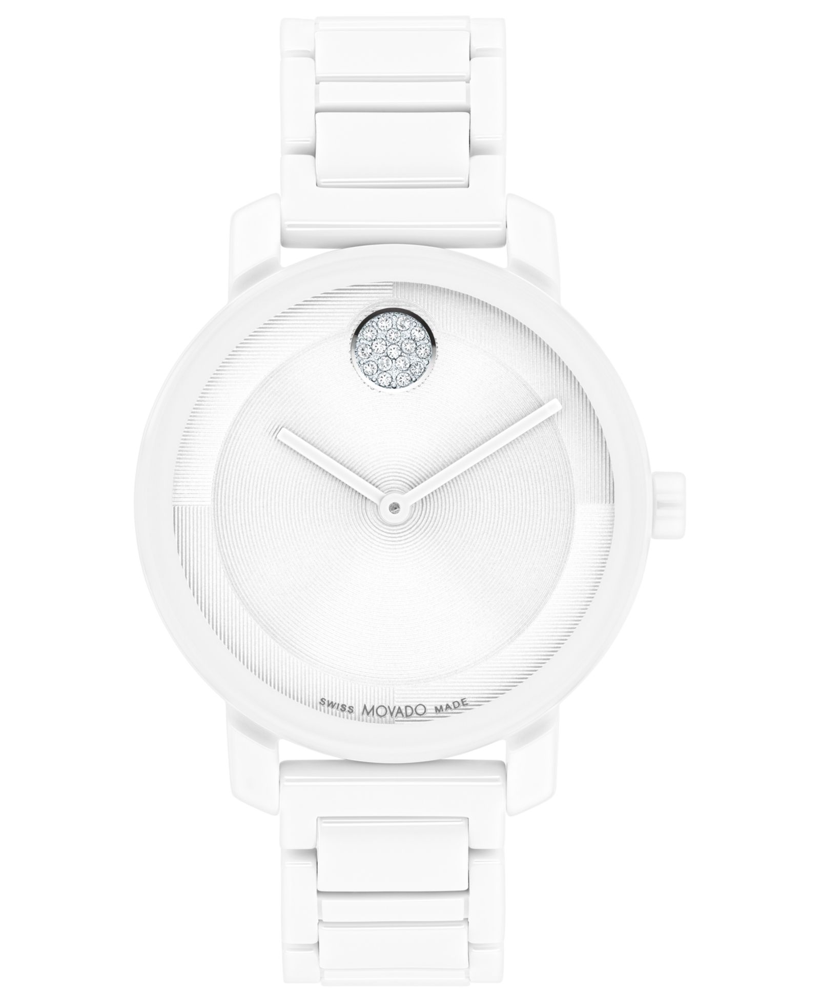 Женские часы Movado Swiss Bold Evolution 2.0 White Ceramic Bracelet, 34mm