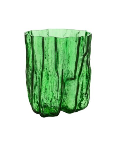 Kosta Boda 11'' Crackle Tall Crystal Glass Vase