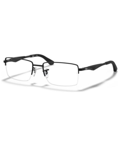 Ray-Ban Унисекс прямоугольные металлические очки RB6285