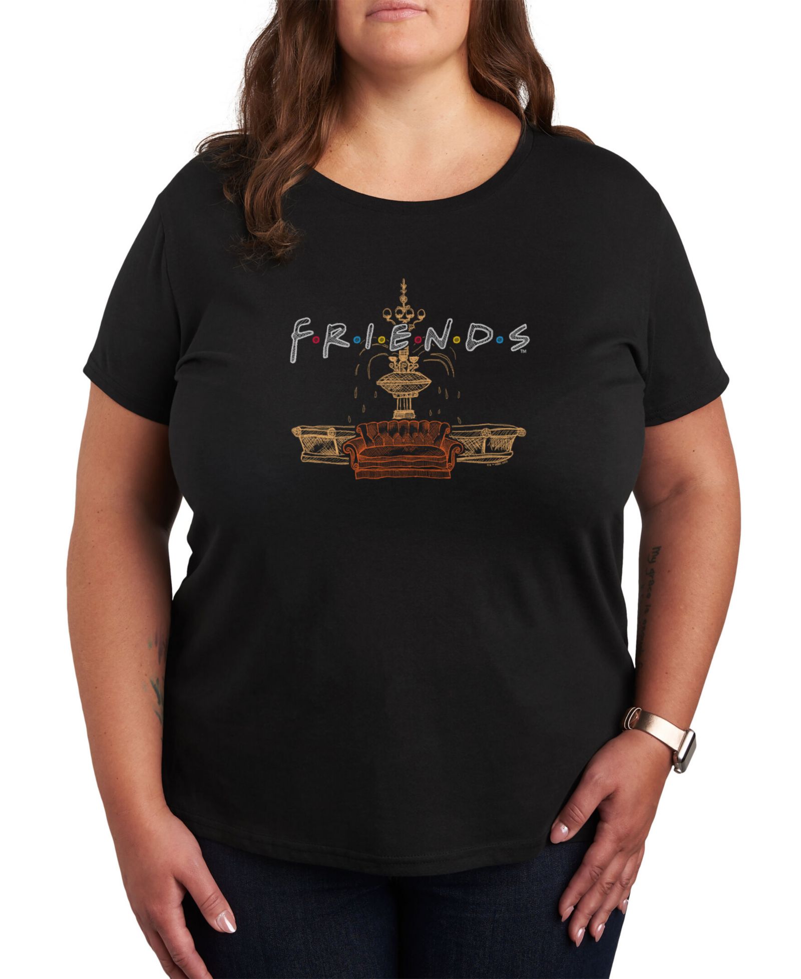 Футболка Hybrid Apparel Plus Size Friends Graphic