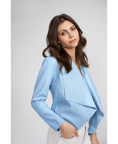 Caldwell Collection Women's Lauren Faux Leather Cropped Jacket