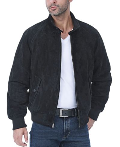 Высокая кожаная куртка-бомбер Landing Leathers WWII Suede Leather
