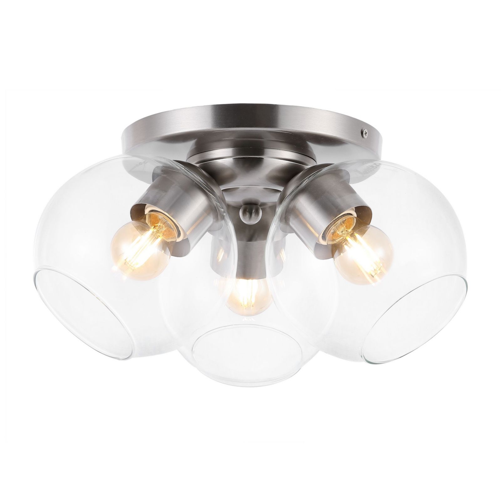 Светильник Iris Farmhouse Rustic Iron/Glass LED Semi Flush Mount