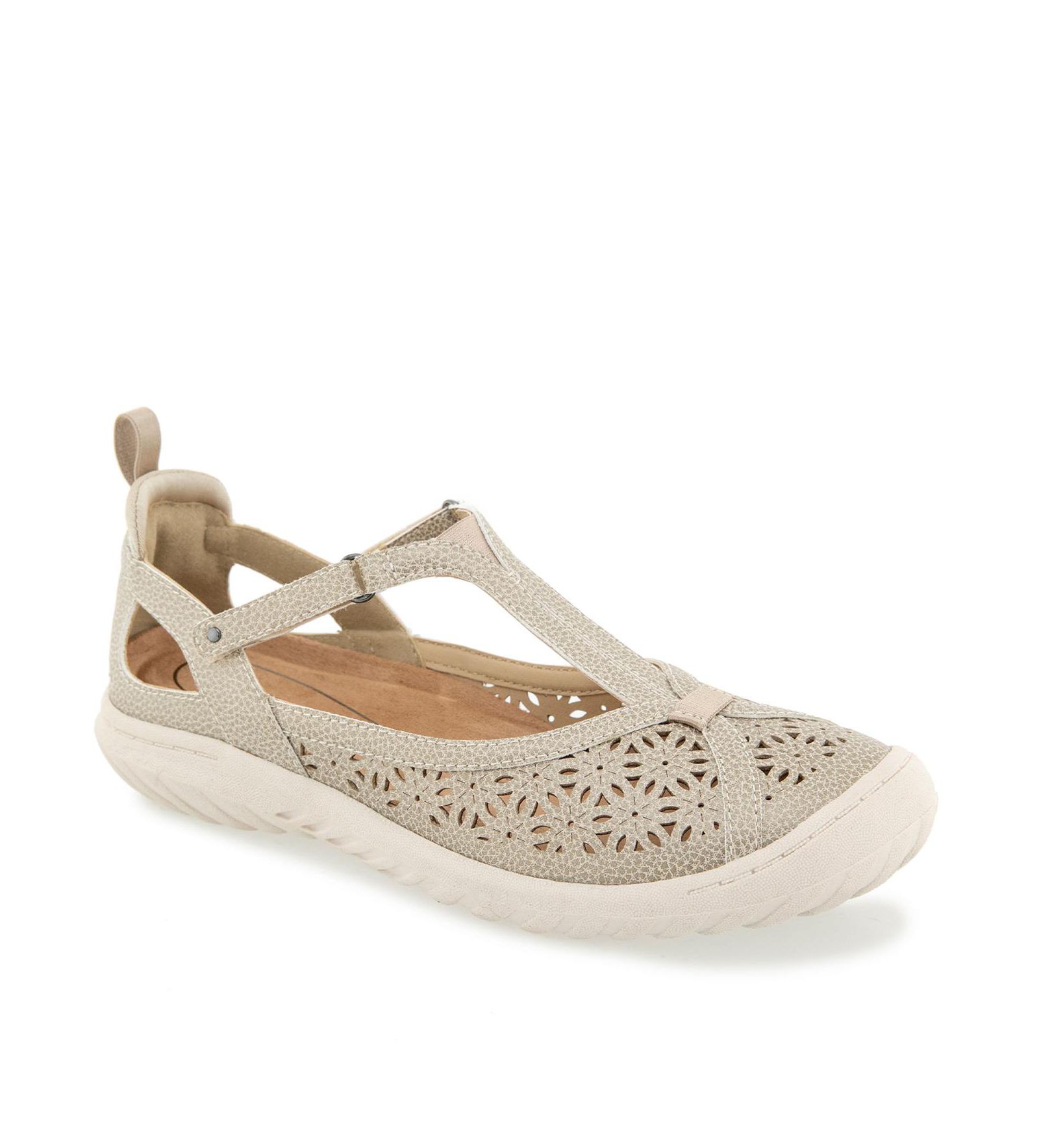 JBU Women's Daffodil Mary Jane T-Strap Flats
