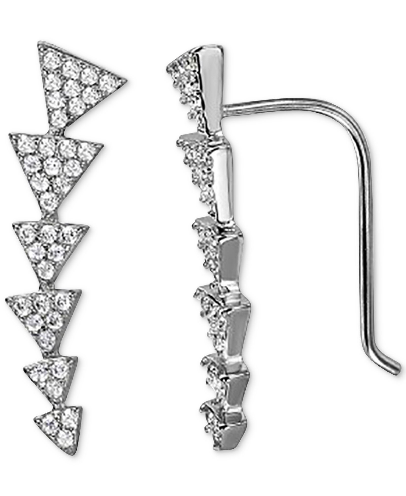 ADORNIA Серьги-клипсы Arrow Ear Climber