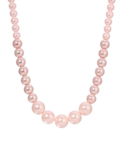 Ожерелье 2028 Imitation Pink Pearl Strand