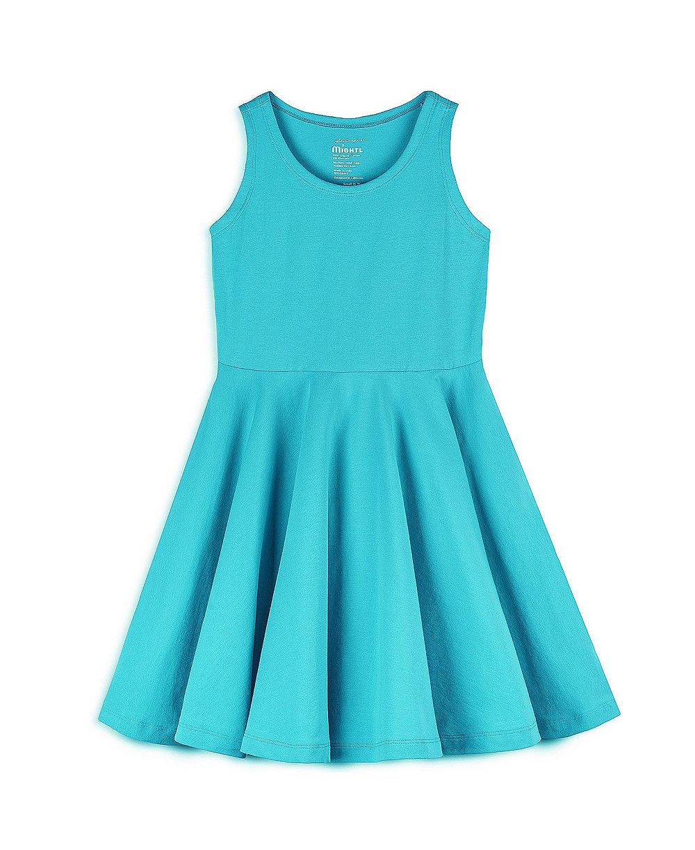Платье Mightly Toddler Girls Fair Trade Organic Cotton Solid Sleeveless Twirl