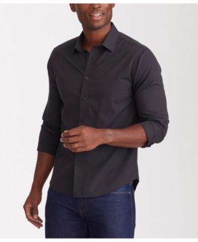UNTUCKit Мужская рубашка Slim Fit, без складок, Black Stone