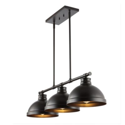 Asher Industrial Farmhouse Iron Linear LED Pendant светильник