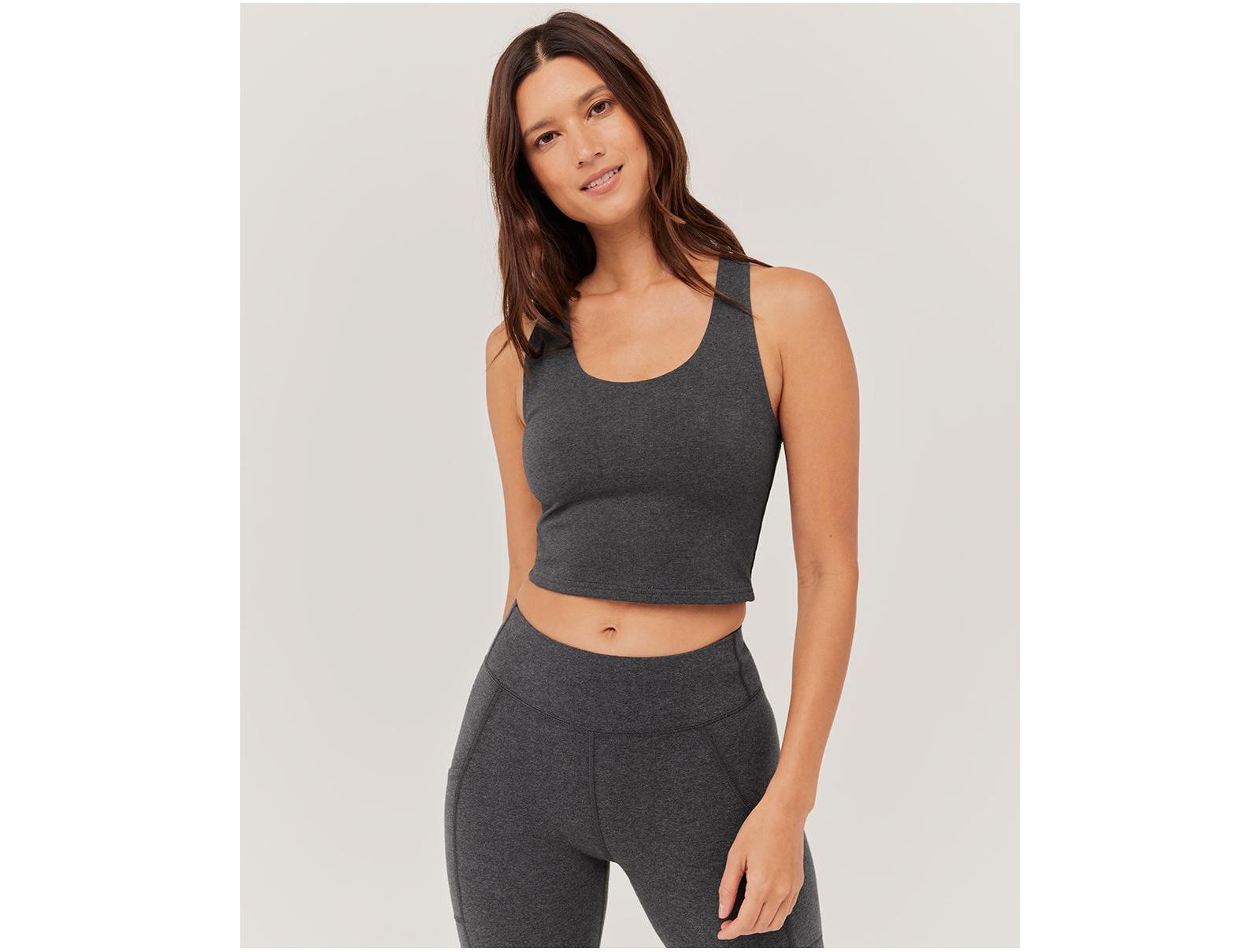Pact Women's On the Go-To Crop Tank Made With Organic Cotton