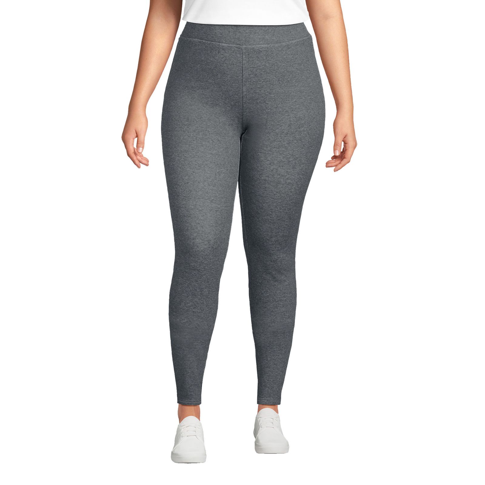 Lands' End Women's High Rise Serious Sweats Fleece Lined Pocket Leggings