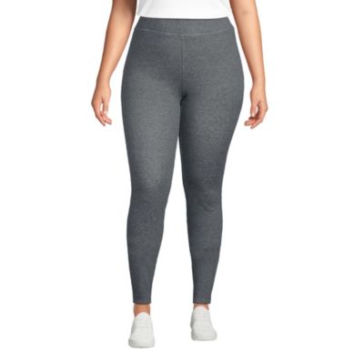 Lands' End Женские леггинсы Plus Size с высокой посадкой и подкладкой из флиса