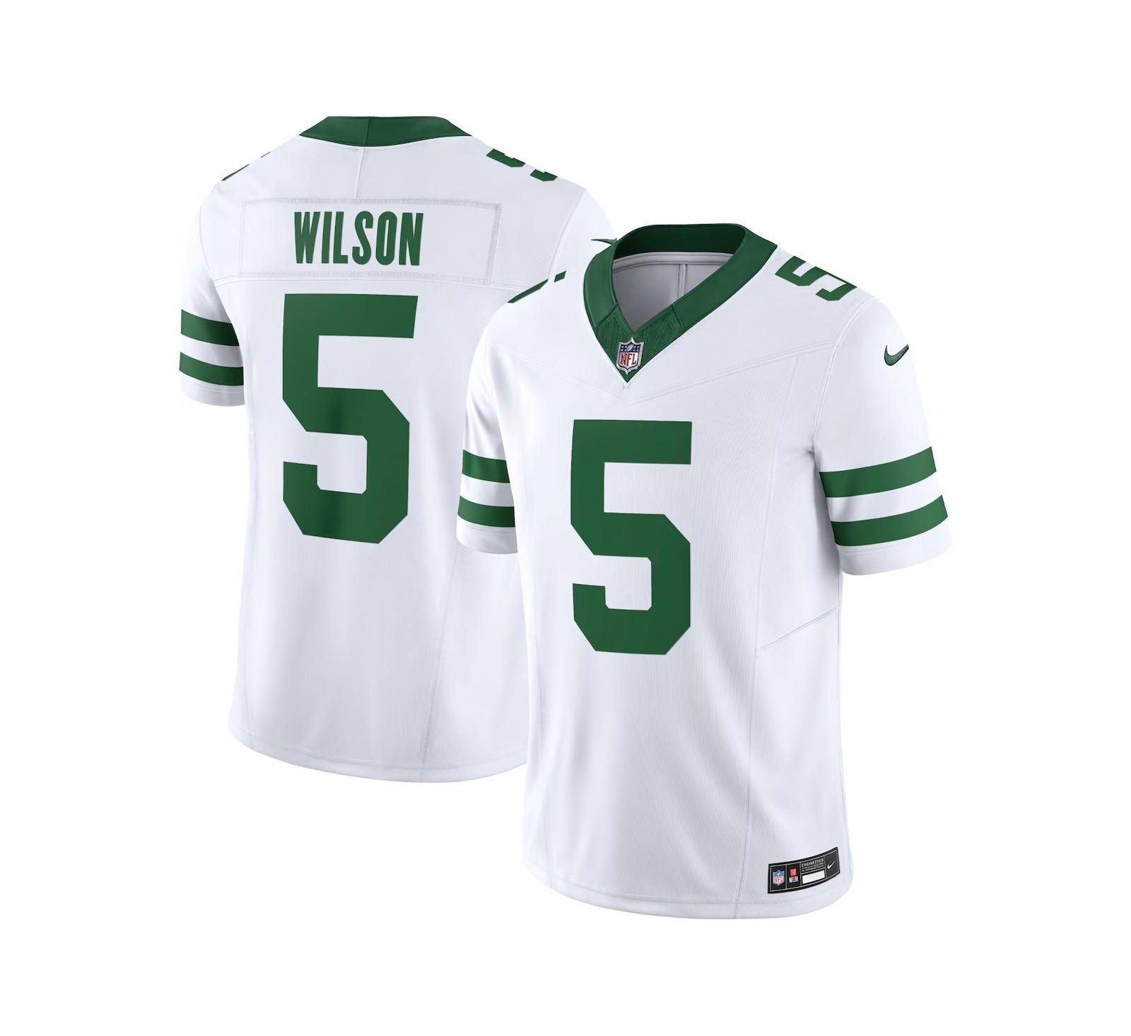Nike Мужская джерси Garrett Wilson New York Jets Vapor F.U.S.E. Limited