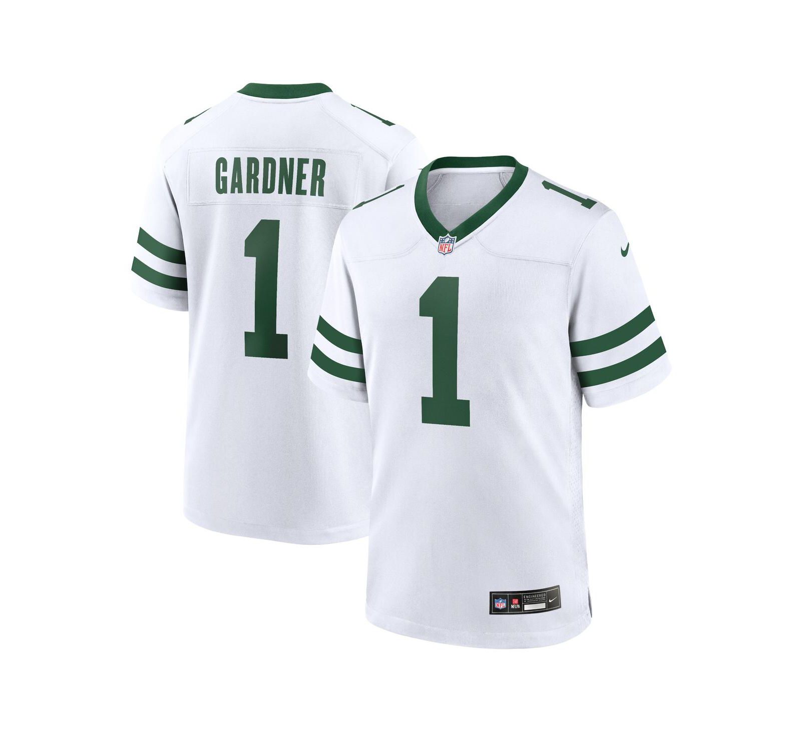 Nike Мужская джерси New York Jets Ahmad Sauce Gardner Legacy