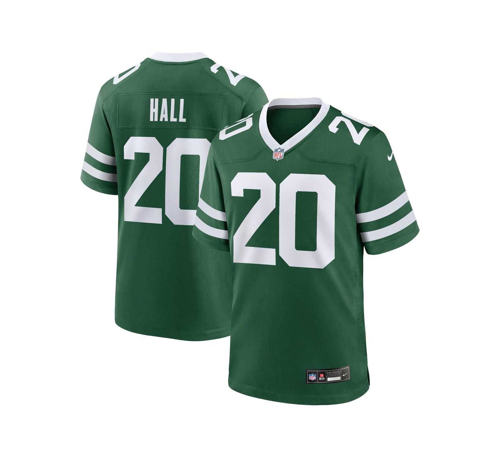 Мужская джерси Nike Breece Hall Legacy New York Jets Game
