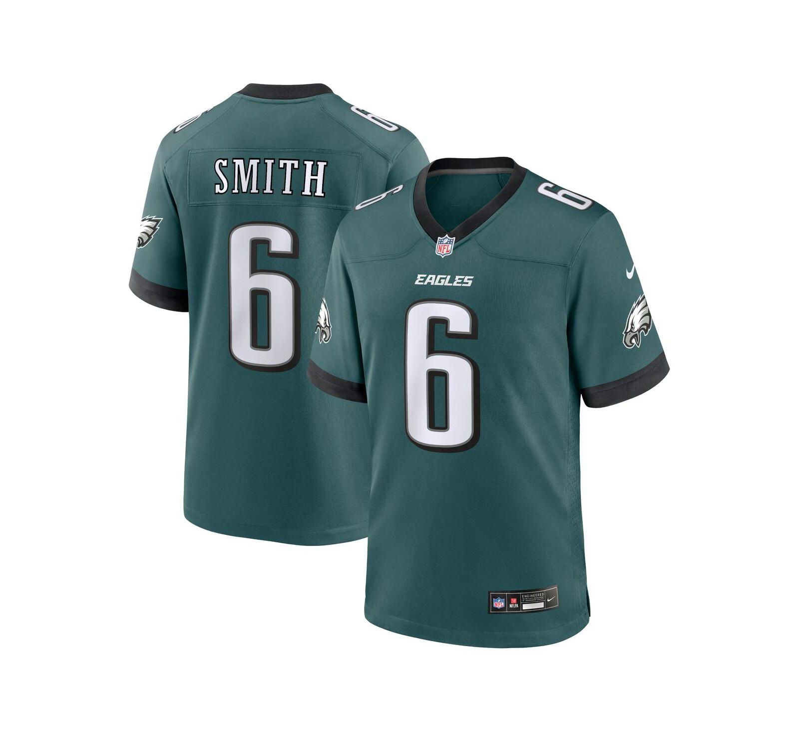 Мужская джерси Nike DeVonta Smith Midnight Philadelphia Eagles Team Game