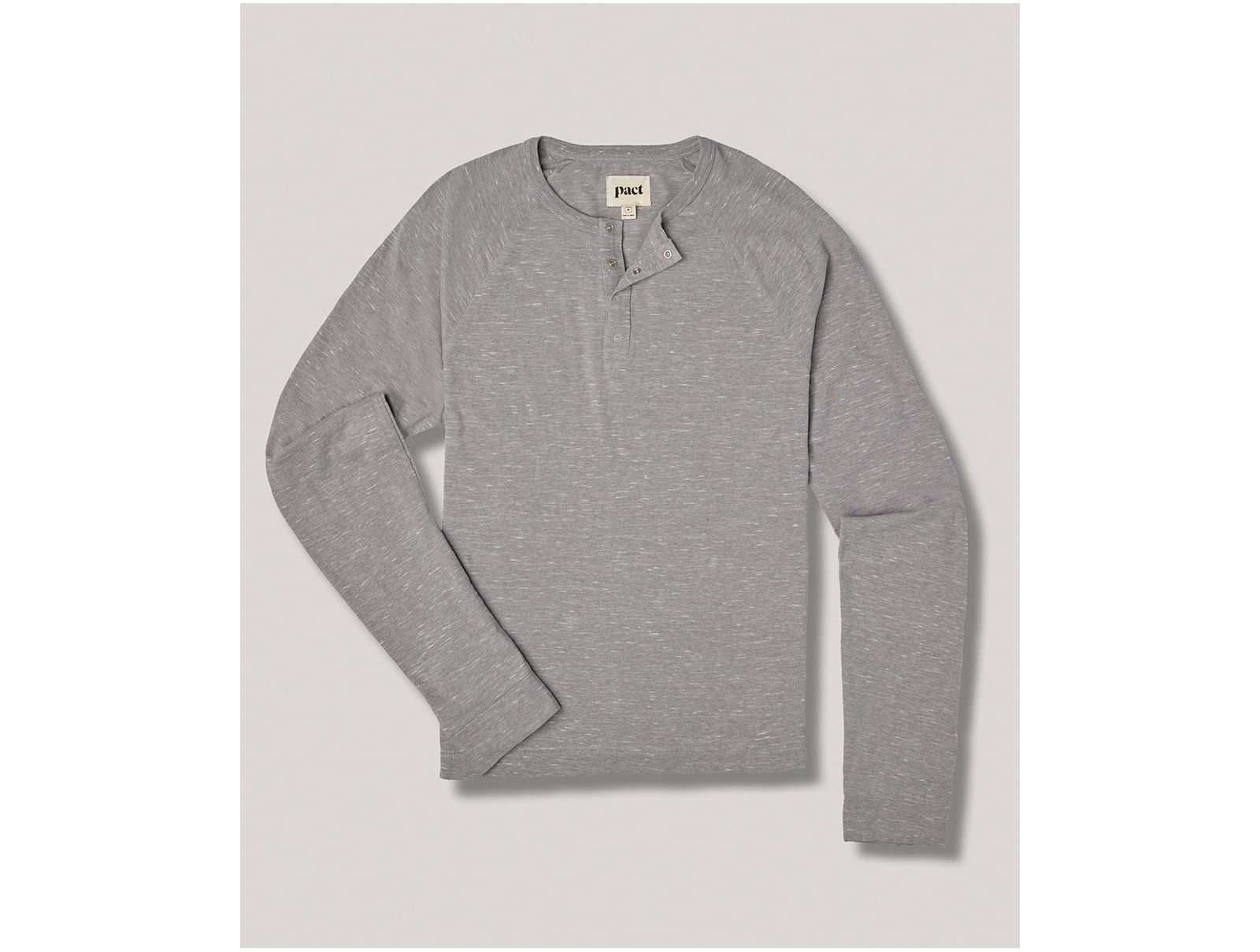 Organic Cotton The Mix Long Sleeve Henley Tee