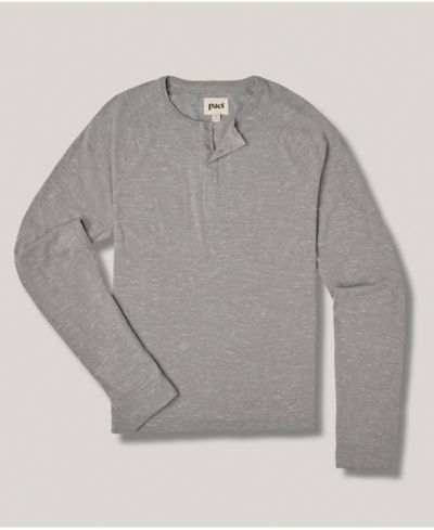 Pact Henley Tee из органического хлопка Long Sleeve
