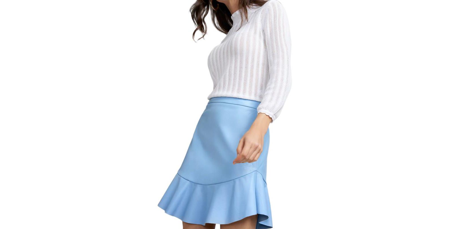 Caldwell Collection Women's Brianna Faux Leather Skirt