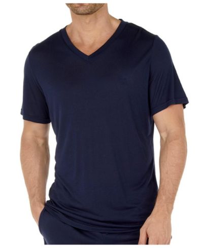 HOM Men's Short Sleeve V-Neck Shirt
