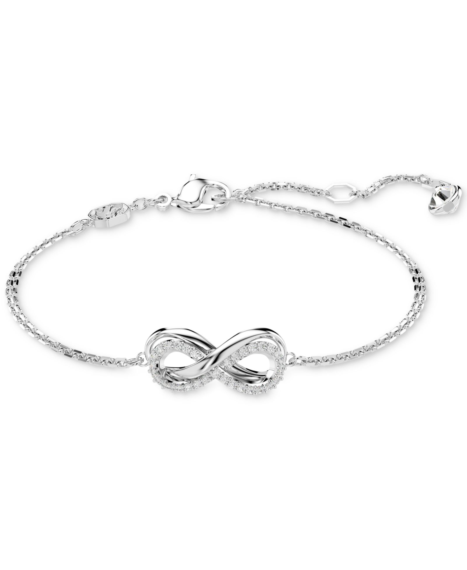 Браслет Swarovski Rhodium-Plated Pavé Infinity Link