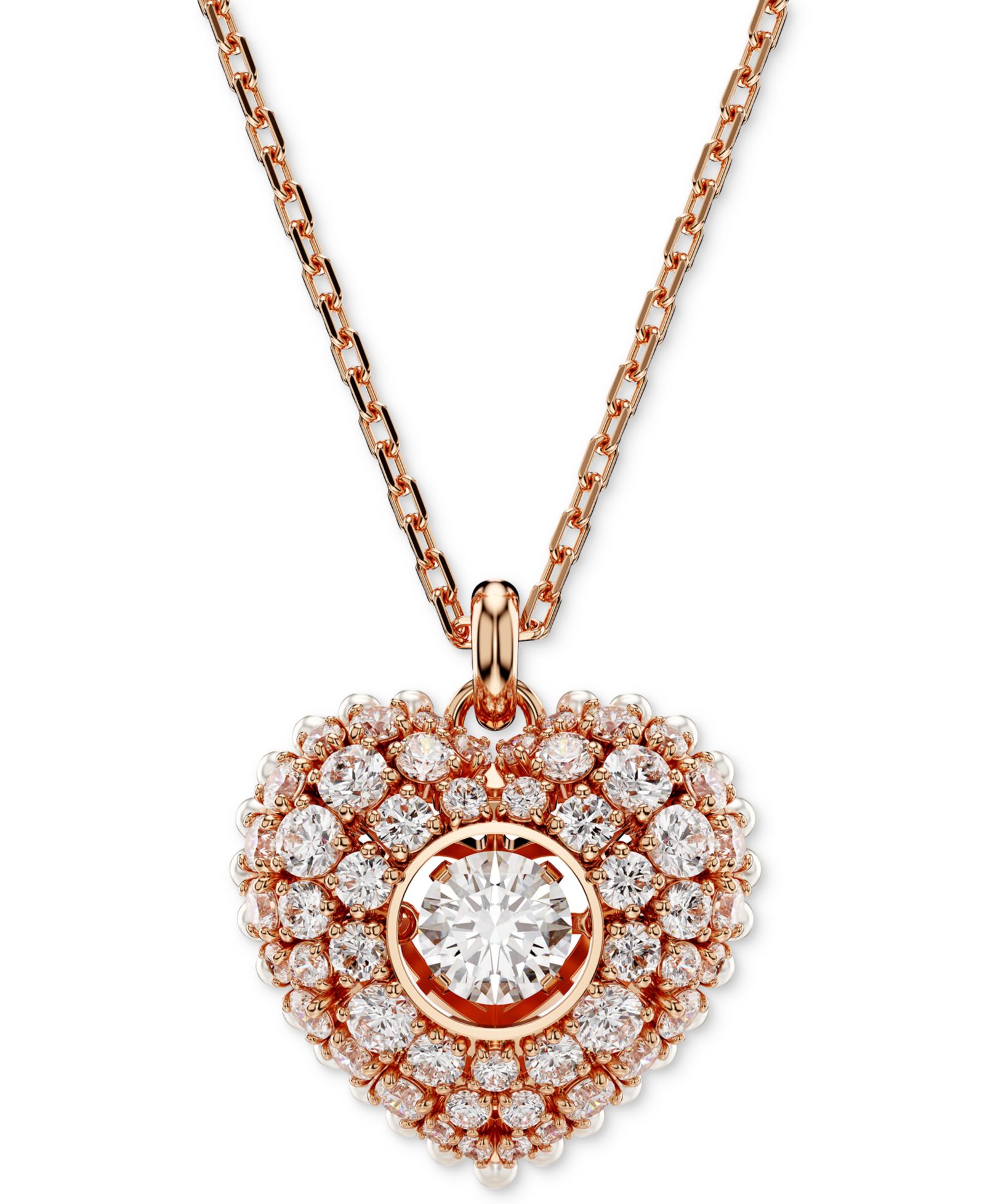 Swarovski подвеска Hyperbola Heart, 15" + 2-3/4" удлинитель