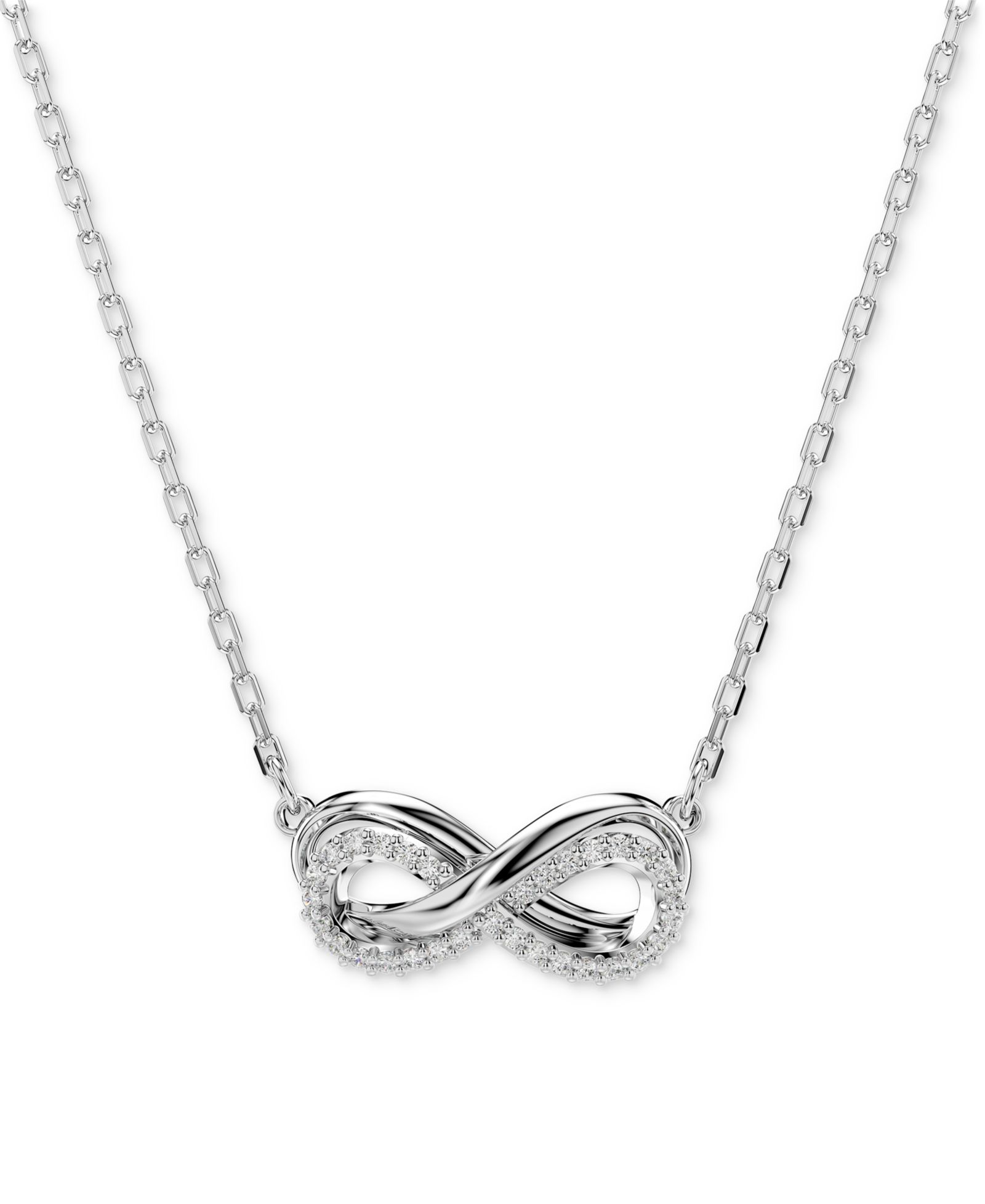 Колье-подвеска Swarovski Hyperbola Infinity, 15" + 2-3/4" удлинитель