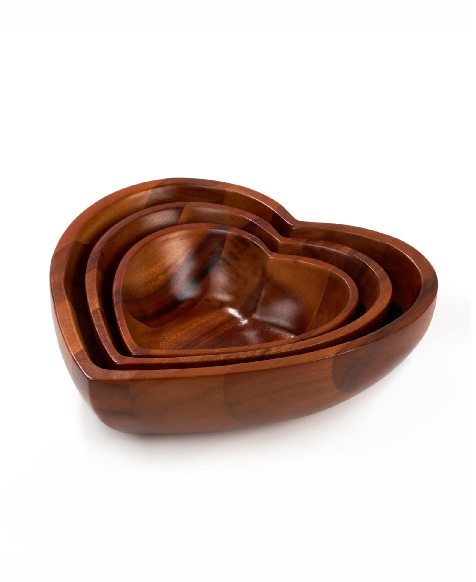 Nambé Eat Your Heart Out Nesting Bowls Set, 3 Pieces