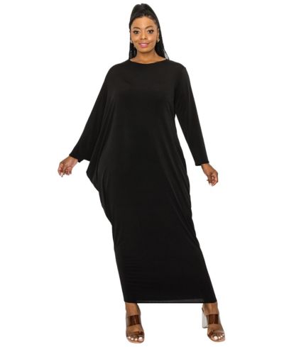 L I V D Plus Size Louella Asymmetrical Maxi Dress