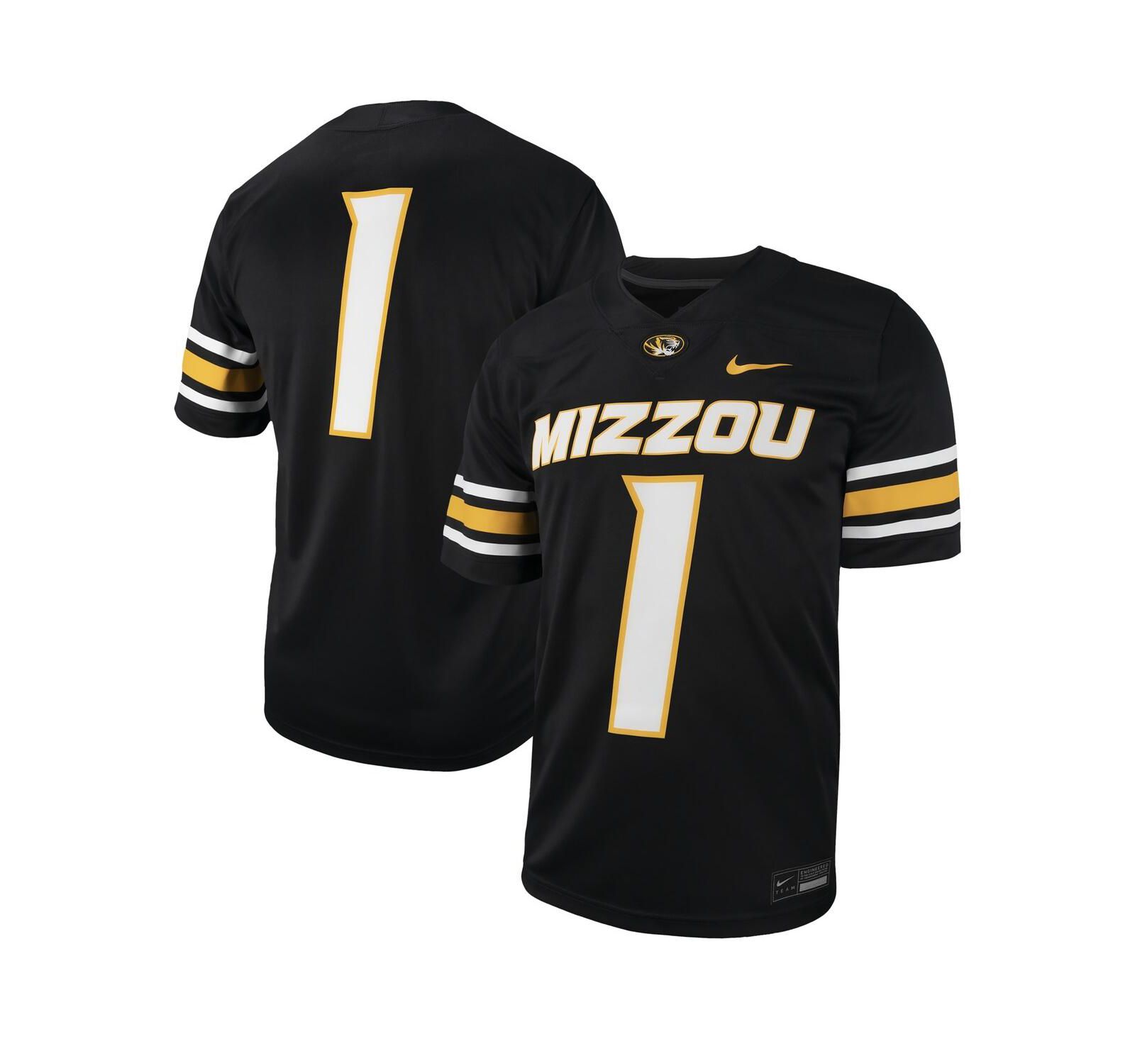 Мужская реплика джерси Nike #1 Black Missouri Tigers Untouchable для футбола